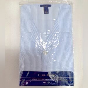 Club Room | Large | Men’s Light Blue Striped Pajamas
